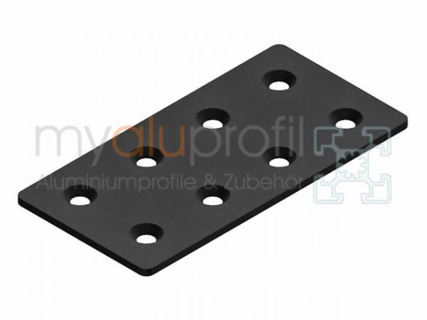 Flap 80x160 black groove 8 I-type