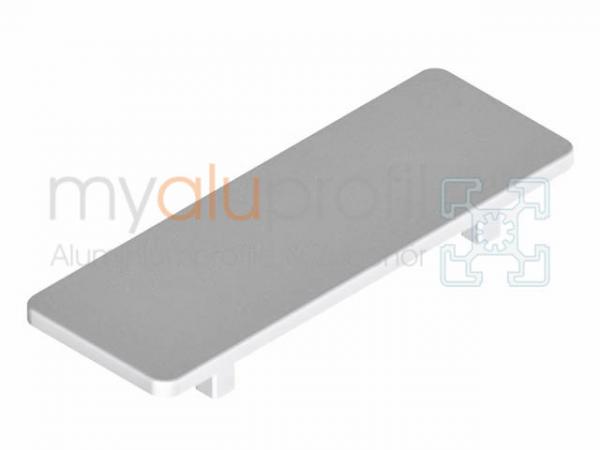 Angled cover cap 80x80 gray Groove 8 I-type