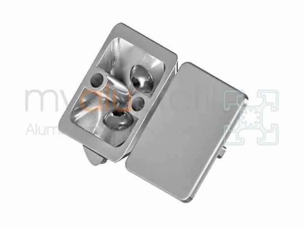 Angle set 40x40 ZN gray Groove 8 I-type
