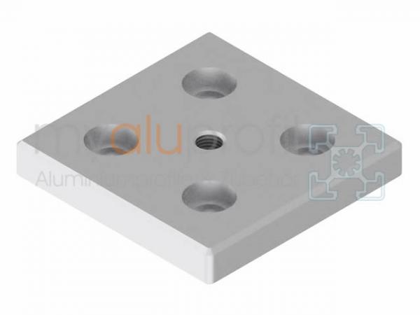 Foot plate 100x100 M16 groove 10 B-type