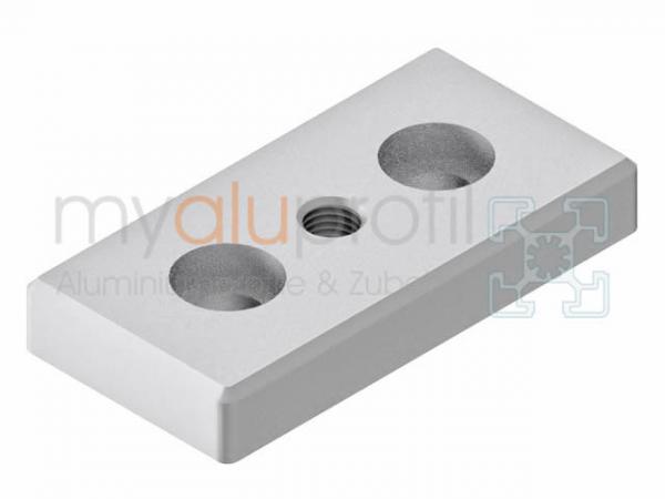 Foot plate 100x50 M16 groove 10 B-type