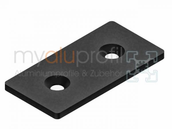 Latch 60x120 black slot 10 B-type