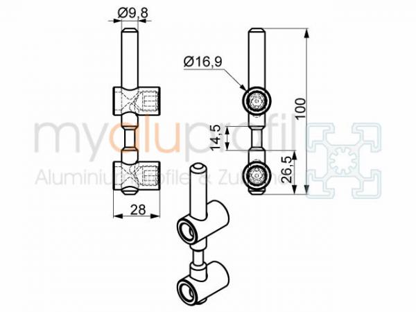 Quick-release connector 10 bendable