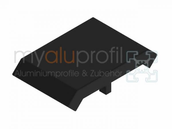 Angled cover cap 30x30 ZN groove 8 B-type