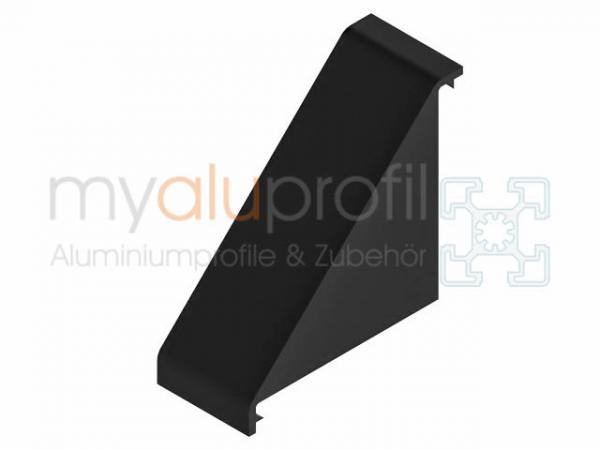 Angled cover cap 40x80 ZN groove 10 B-type
