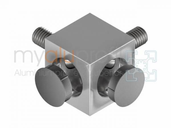 Cube connector set 45x45 2D groove 10 B-type