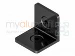 Angle set 30x30 black groove 6 I-type