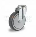 Lenkrolle D125 mit Rückenloch ohne Bremse